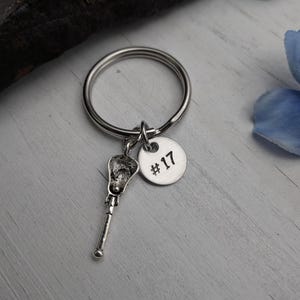 Lacrosse Gifts - Lax Gift - Lacrosse Keychain - Lax Keychain - Lacrosse Gift for Boys - Lacrosse Senior Gifts - Hand Stamped Personalized