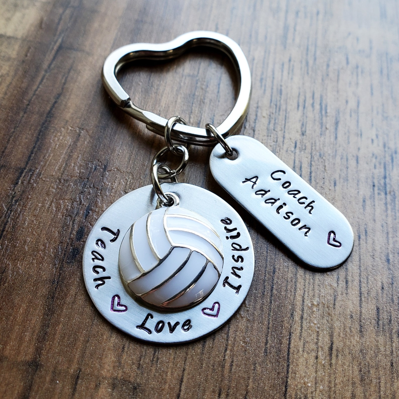Volleyball Coach Gift Volleyball Coach Keychain Etsy