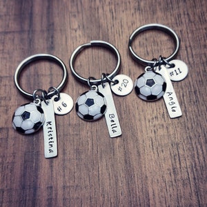 Soccer Keychain - Soccer Team Gift - Boys Soccer Gift - Girls Soccer Team Gift