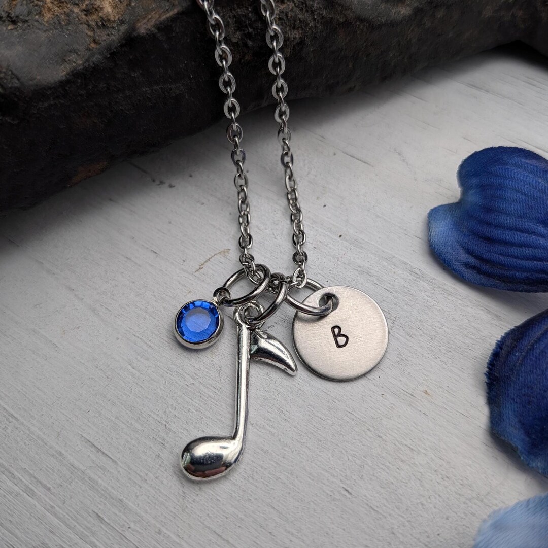 Personalized Music Note Necklace / Music Gifts / Marching Band ...
