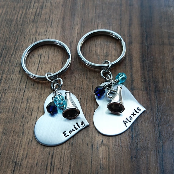 Cheer Senior Night Gift, Cheerleader Keychain, Bulk Team Gifts,  Personalized Gift 