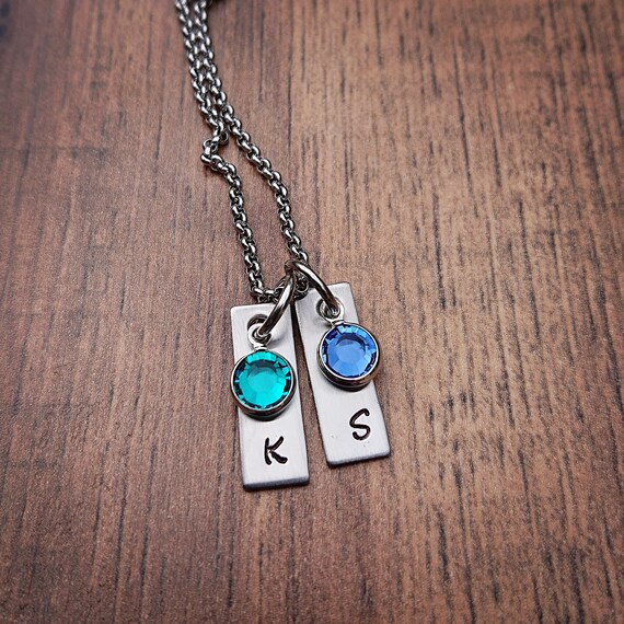 Personalized birthstone necklace for mom 2025