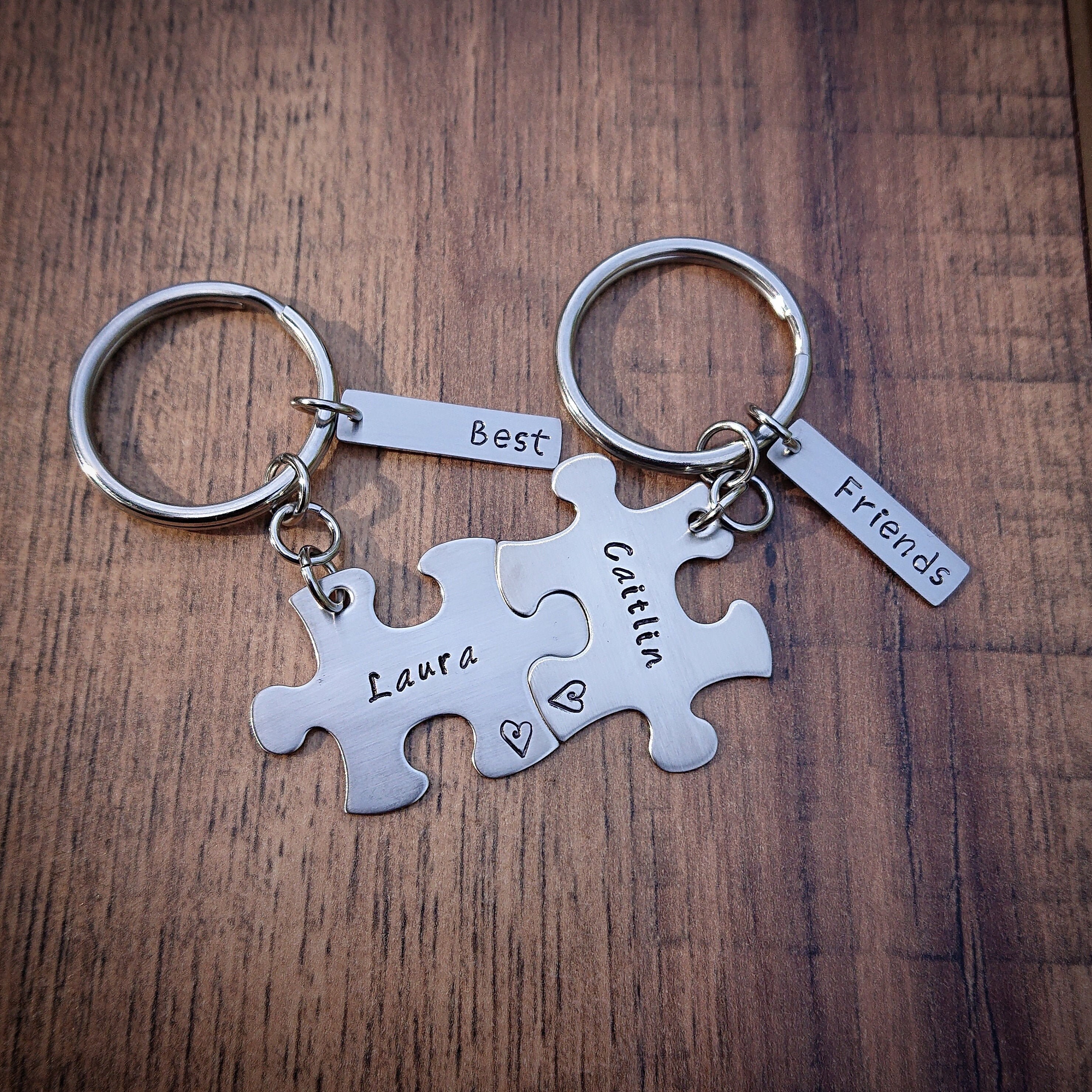 Best friend puzzle best sale keychain