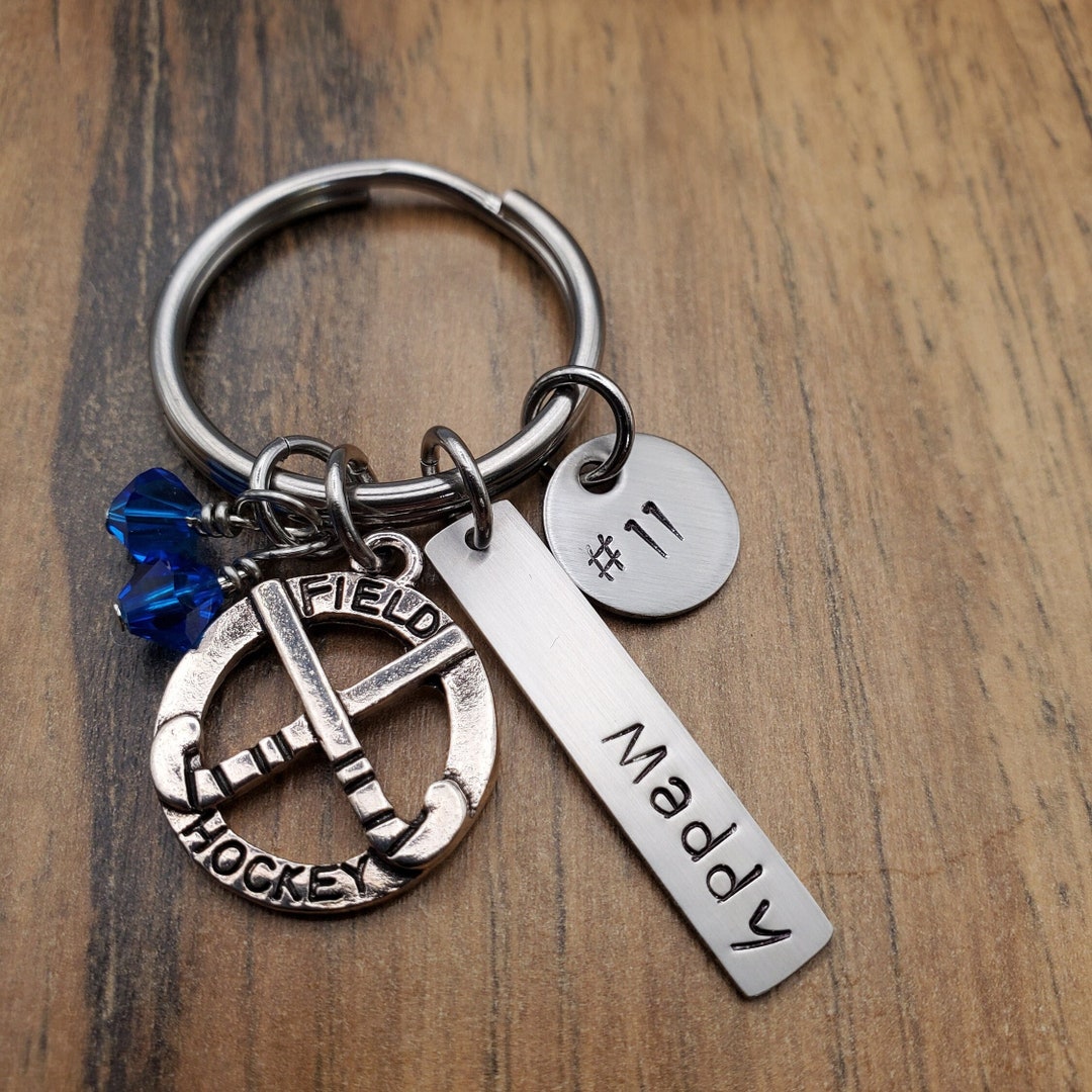 Field Hockey Keychain Field Hockey Gift Girls Field Hockey Etsy