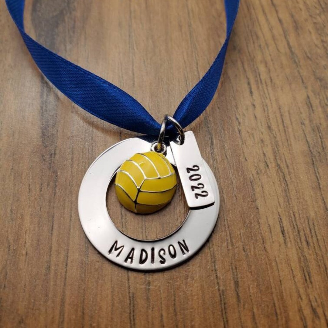 Hand Stamped Personalized Water Polo Christmas Ornament, Christmas Team