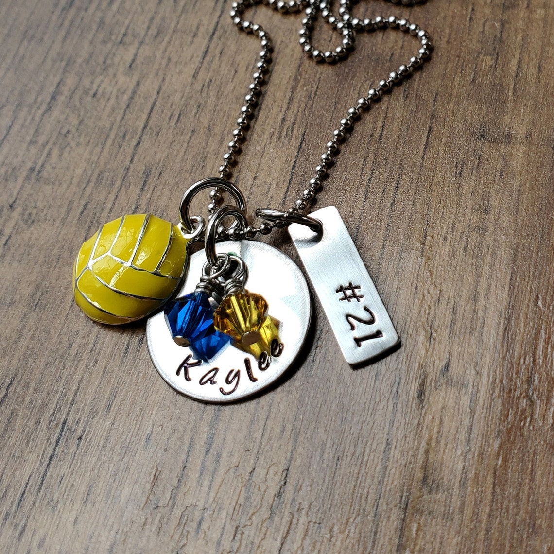 Water Polo Necklace Water Polo Gifts Water Polo Team Gifts Etsy