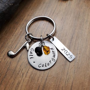 Color Guard Keychain, Band Gift, Personalized Marching Band Senior Gift