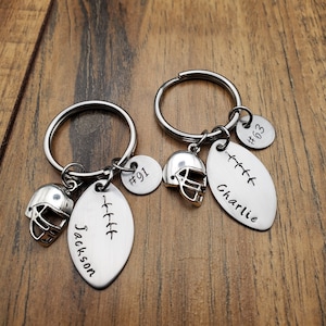 Football Team Gifts, Football Keychain, Personalized Senior Night Gift