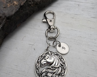 Horse Keychain, Horse Lover Gift, Personalized Horseback Rider Gifts