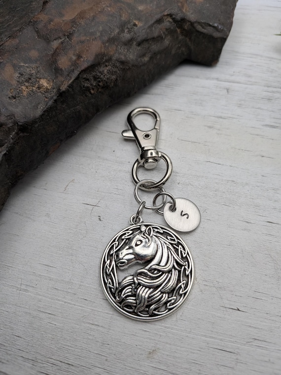 Horse Keychain, Horse Lover Gift, Personalized Horseback Rider Gifts