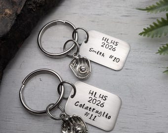 Baseball Senior Night Gift / Personalized Keychain / Team Gifts