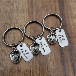 Baseball Senior Gifts, Baseball Gift for Boys, Personalized Baseball Keychain