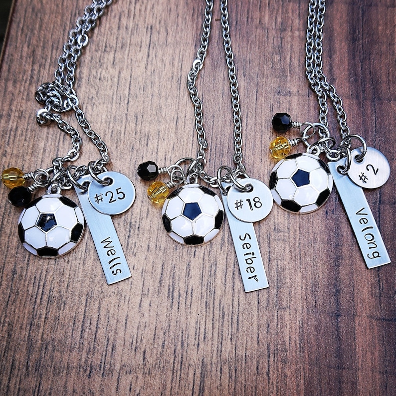 Soccer Gifts Soccer Necklace Soccer Gift for Girls Etsy