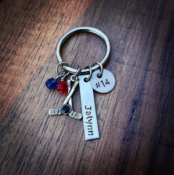 Ice hockey keychain sale
