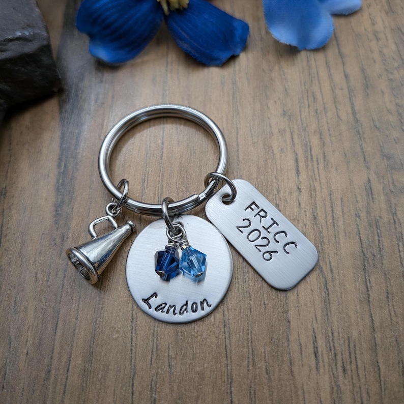Cheer Gifts, Cheerleader Gifts, Cheerleader Keychain, Cheer Team Gift, Cheerleader Senior Gift Ideas image 1