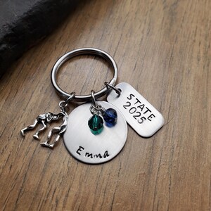 Wrestling Senior Night Gift for Girls, Wrestling Keychain, Personalized Wrestling Gifts