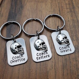 Football Coach Gift, Coach keychain, Football keychain, Personalized Football gifts