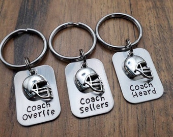 Football Coach Gift, Coach keychain, Football keychain, Personalized Football gifts