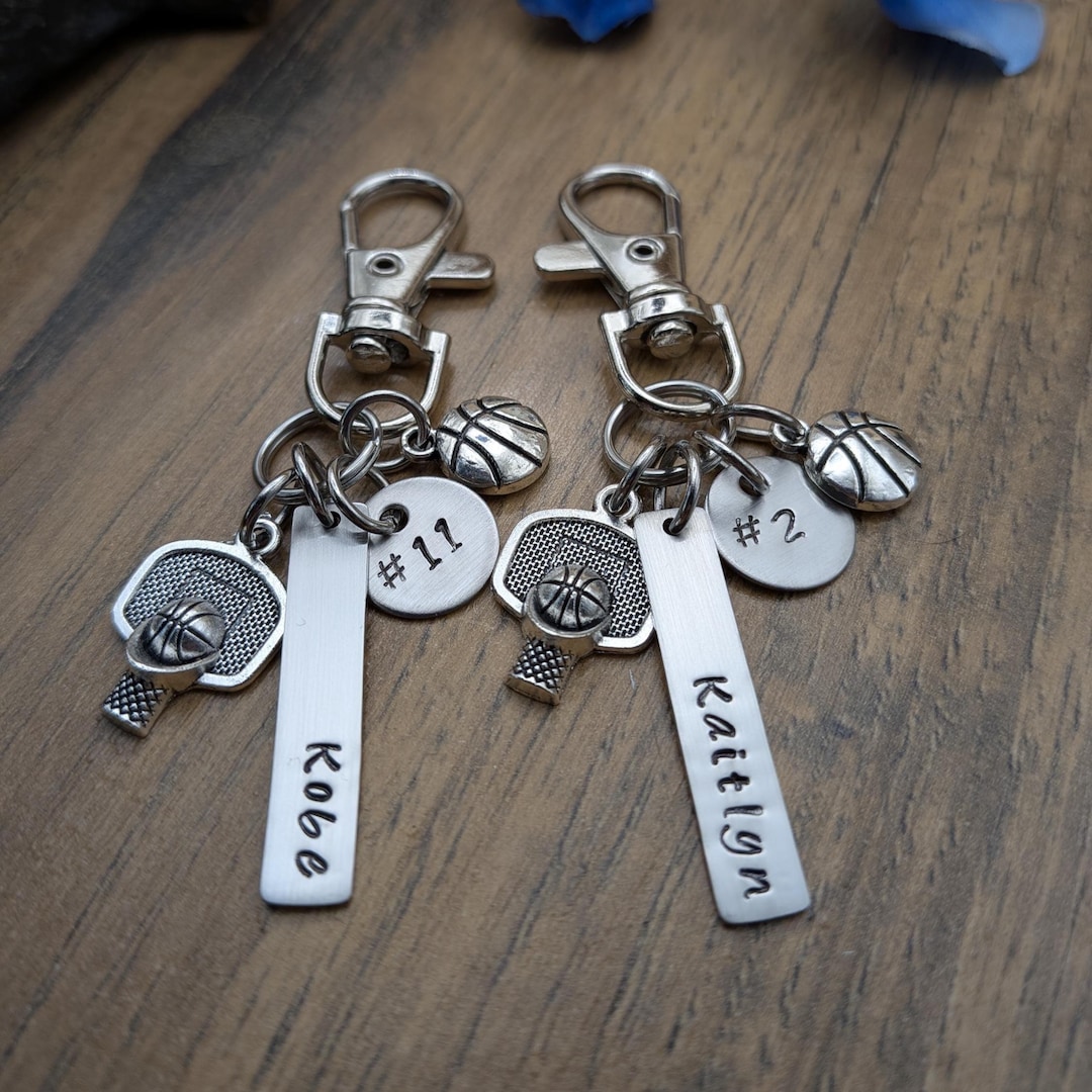 Basketball Keychain, Basketball Gifts, Personalized Senior Night Gift ...
