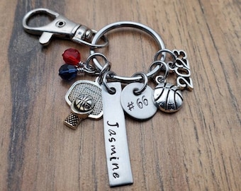 Senior Basketball Gift, Basketball Keychain, Girls Basketball Gift