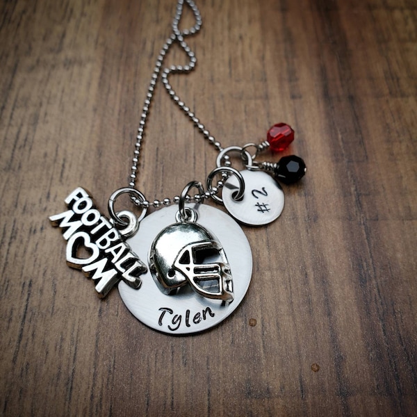 Football Mom Gifts, Football Mom Necklace, Personalized Football Jewelry