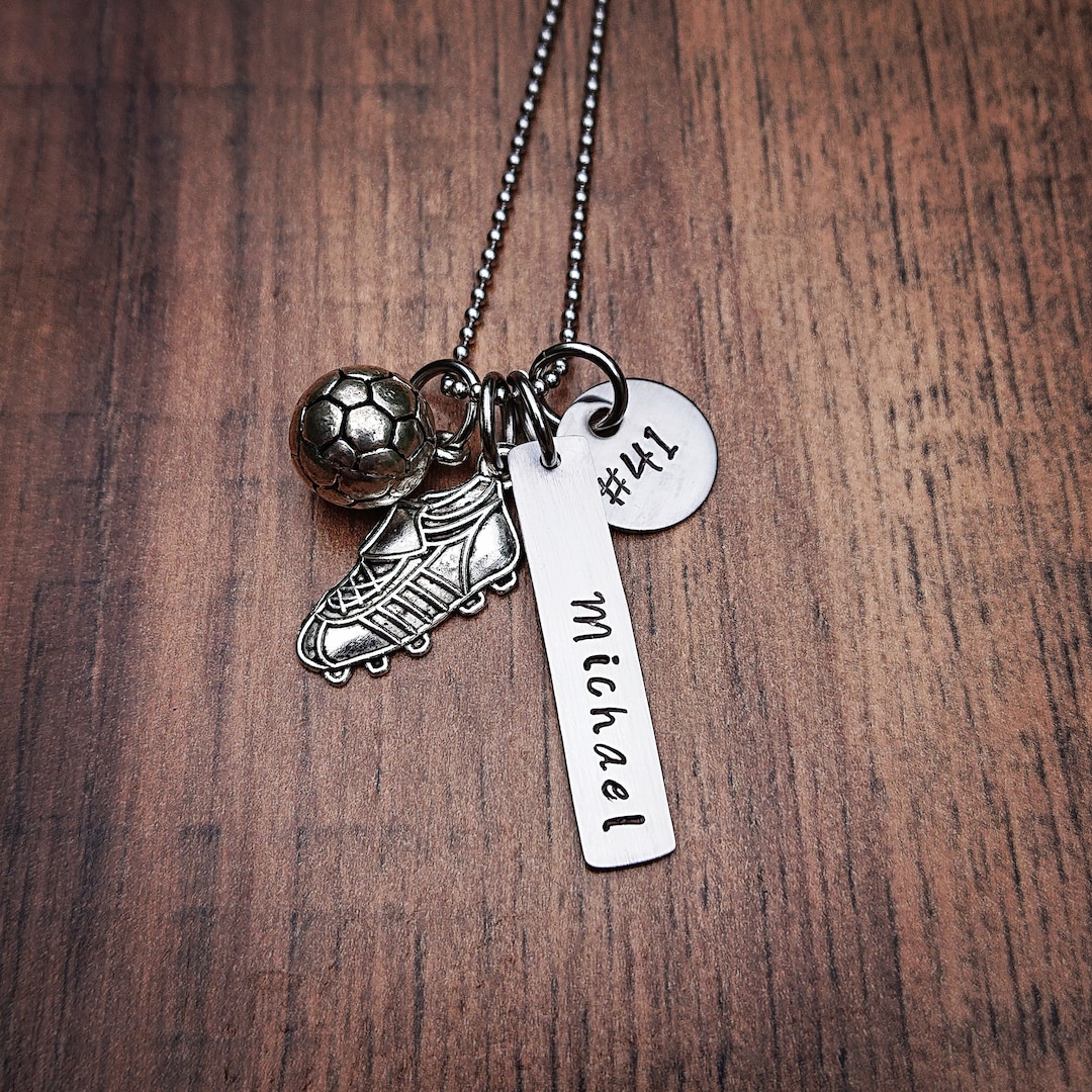 Girls Soccer Gifts Soccer Necklace Soccer Mom Girls Etsy