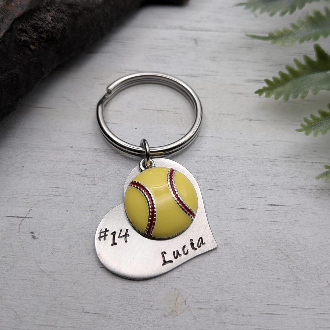 Softball Gifts for Girls, Softball Keychain, Softball Team Gift ...