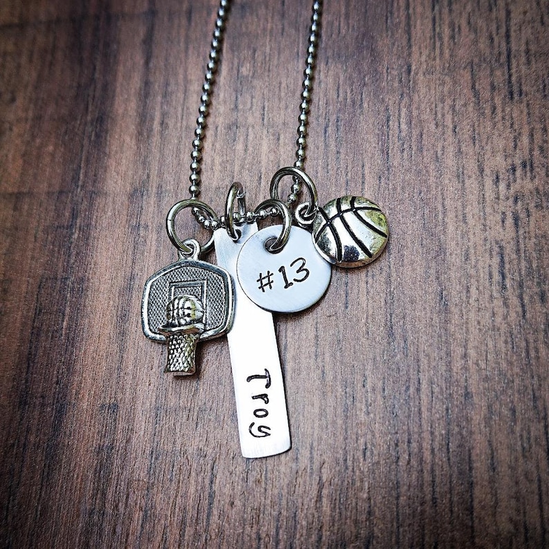 Basketball Necklace Girls basketball gift Basketball Gifts Etsy
