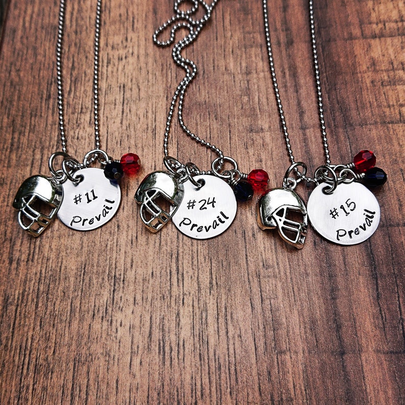 Football Mom Gift Football Necklaces Football Team Gifts Etsy