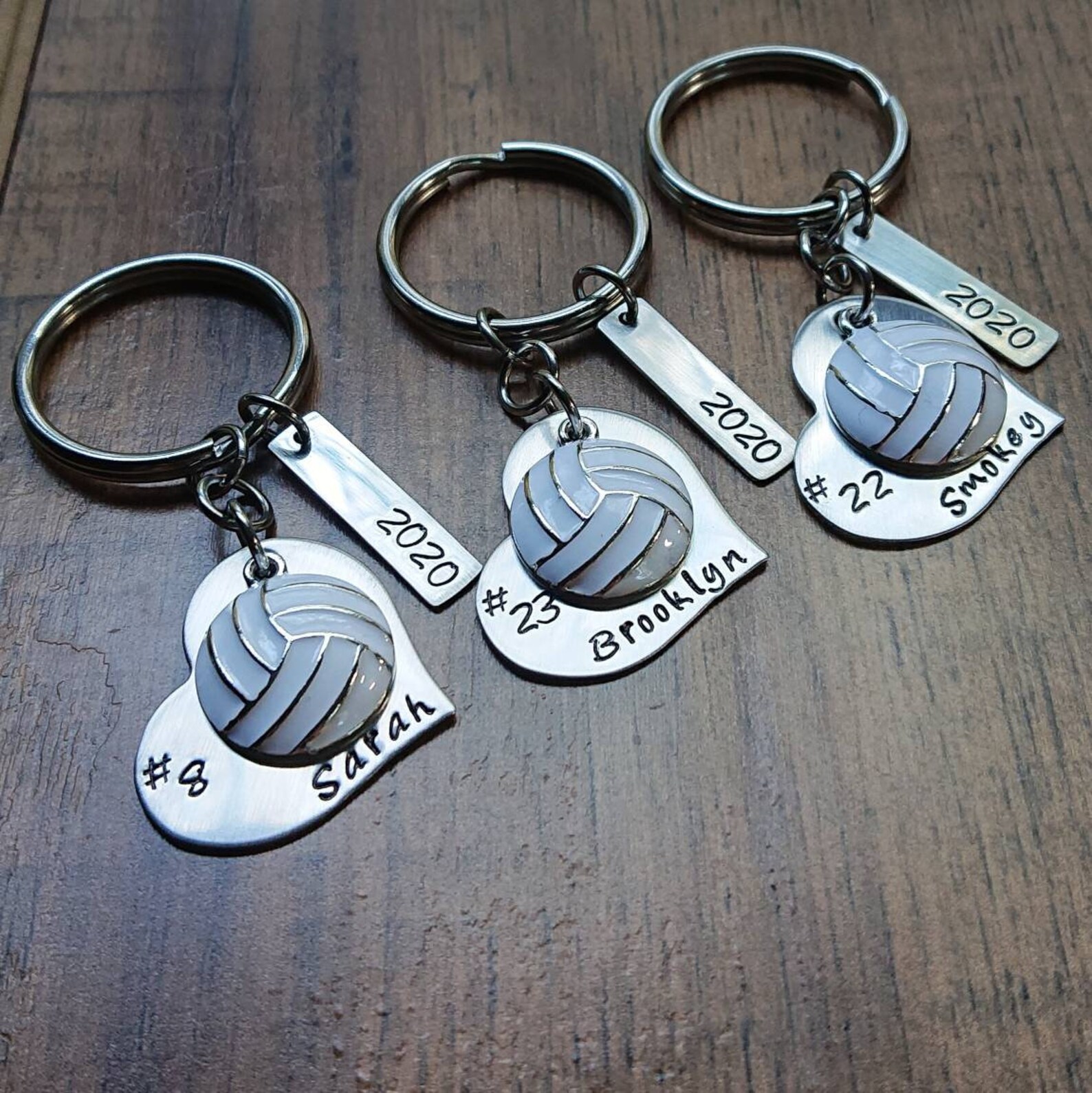 Volleyball Gift for Girls Volleyball Keychain Hand Etsy