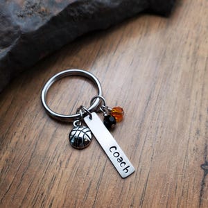 Basketball Coach Gifts, Coach Keychain, Personalized Basketball Gifts