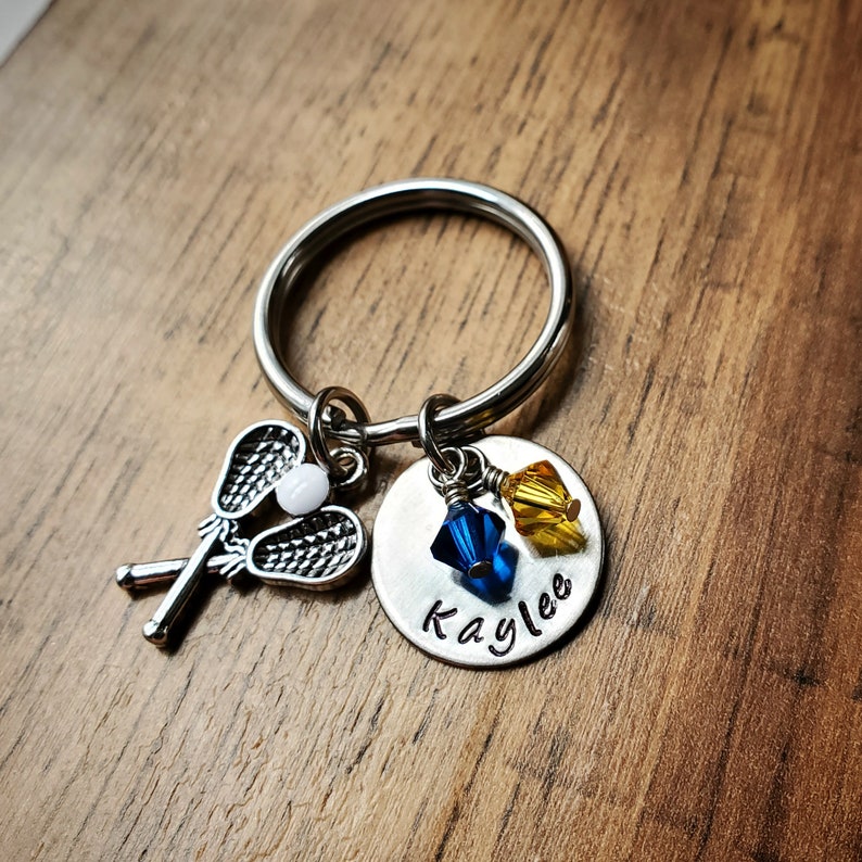 Lacrosse Gifts LAX Gift Lacrosse Keychain Lacrosse Team Etsy