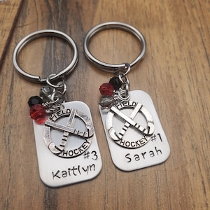 Field Hockey Keychain, Girls Field Hockey Gift, Senior Night Team Gift Ideas