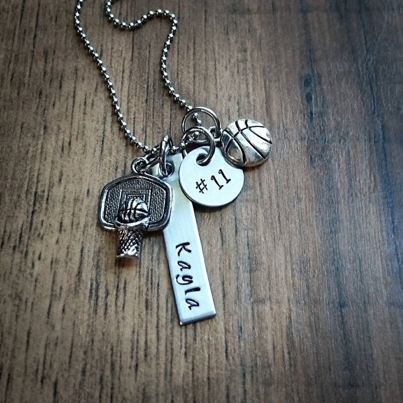 Basketball Necklace Girls basketball gift Basketball Gifts Etsy