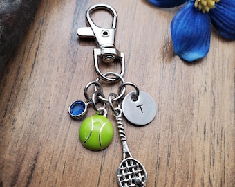 Llavero de tenis, dije para bolso, regalos personalizados para equipos de tenis