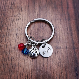 Personalized Basketball Gifts, Basketball Keychain, Custom Senior Night Team Gifts, End Of Season