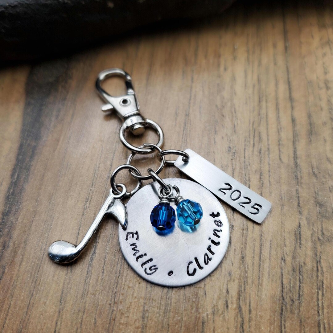 Keychain, Personalized Band Gift, Marching Band Keychain, Band Senior Gift Etsy