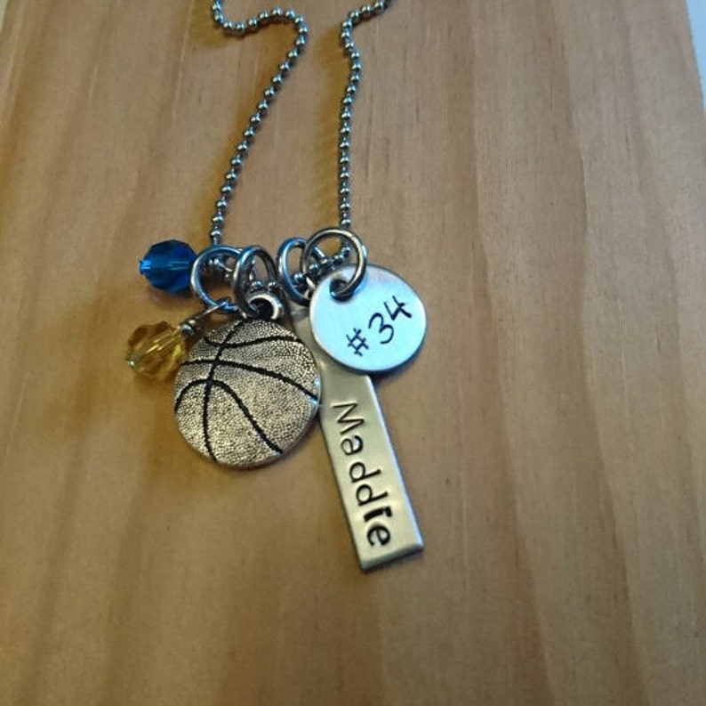 Basketball Necklace Basketball Gifts Girls Basketball Gift Etsy