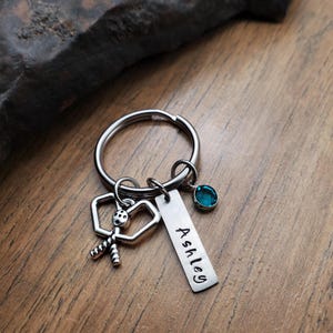 Personalized Pickleball Keychain, Pickleball Gift, PickleBall Bag Tag Charm