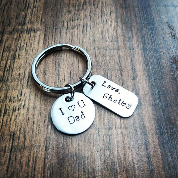Personalized keychain shop for dad