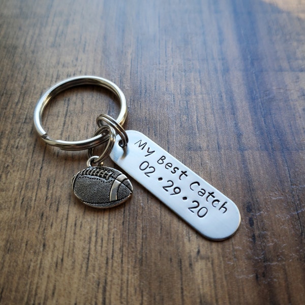 Football Keychain Etsy