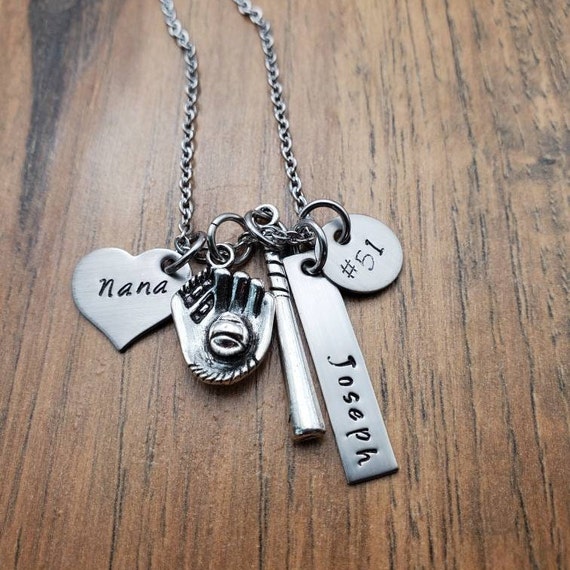 Baseball mom necklace online