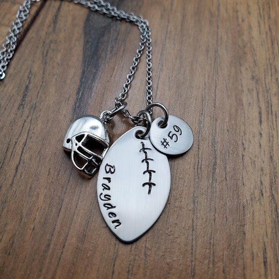 Big Game Personalized Necklace - Silver Necklace for Men by Talisa - Sport  Jewelry