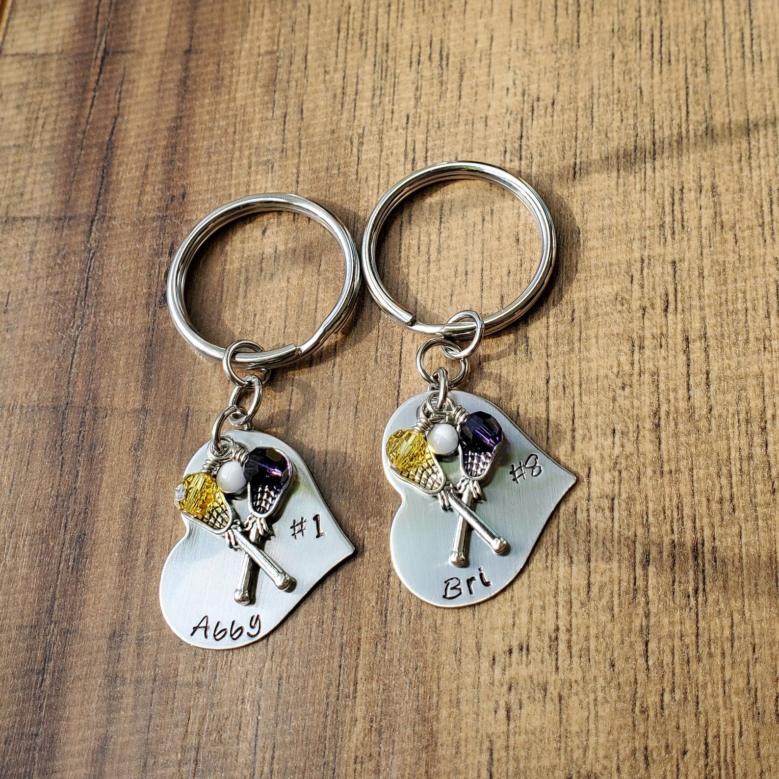 Lacrosse Keychain Girls Lacrosse Keychain Lacrosse Gifts Etsy