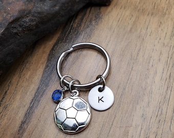 Personalized Soccer Keychain, Bag Charm, Player Gift for Women, Team