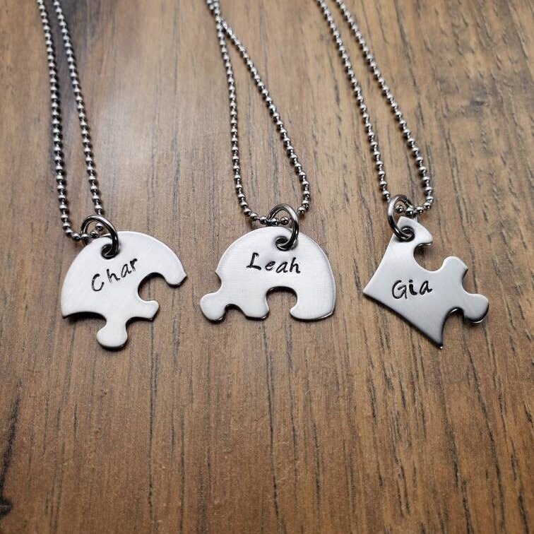 3 Piece Friend Necklace Set, BFF Gifts, 3 Sisters Necklace Set