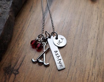 Field Hockey Necklace, Field Hockey Gifts, Personalized Team Gifts, Senior Night