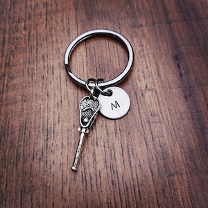 Lacrosse Gifts - Lax Gift - Lacrosse Keychain - Lax Keychain - Lacrosse Gift for Boys - Lacrosse Senior Gifts - Hand Stamped Personalized