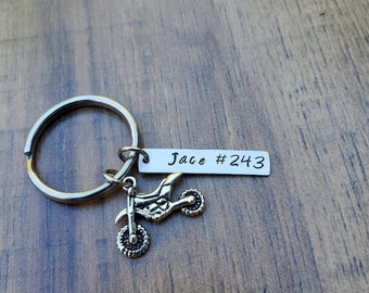 Motocross Gifts, Dirt Bike Keychain, Motocross Keychain