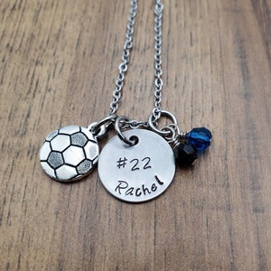 Soccer Necklace, Soccer Gift for Girls, Senior Night Gifts, Personalized Team Necklace